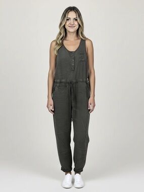 Thread & Supply Faith & Flower Utility Jumpsuit Ice Acid Wash Women’s Medium